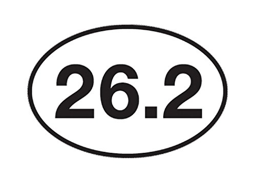 Product Cover 26.2 Marathon Running Sticker Bumper Sticker Oval 5