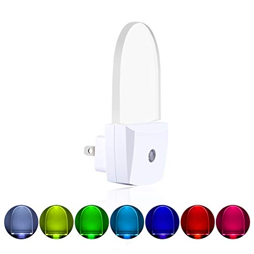 Product Cover Multicolor Night Lights, Plug in LED RGB Color Change Lights with Dusk to Dawn Sensor, Auto ON/Off [ Pack of 2 ]