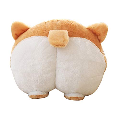 Product Cover ANJUU Pets Puppy Cute Corgi Butt Throw Pillow Neck Support Pillow Cushion Travel Pillows Animals Stuffed Toy Gifts(42x42cm)