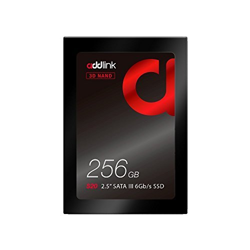 Product Cover addlink S20 3D NAND SSD 256GB SATA III 6Gb/s 2.5-inch/7mm Internal Solid State Drive with Read 510MB/s Write 400MB/s (3D NAND 256GB)