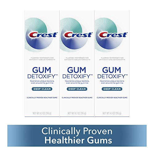 Product Cover Crest Toothpaste Gum Detoxify Deep Clean, 4.1oz (Pack of 3)