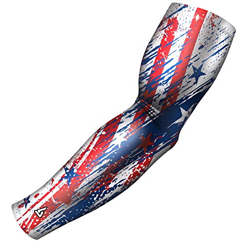 Product Cover B-Driven Sports Arm Sleeve, Athletic Sports Compression USA, Mexico, Puerto Rico, Cuba, Canada | Youth, Men & Women Athletes | 1 Sleeve