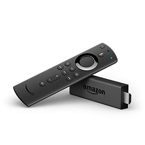 Product Cover Fire TV Stick streaming media player with Alexa built in, includes all-new Alexa Voice Remote, HD, easy set-up, released 2019
