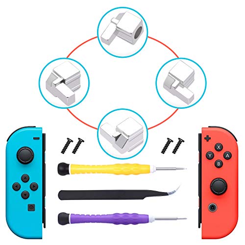 Product Cover FYOUNG [New Version] Replacement Latches for Nintendo Switch Joy-Con,Lock Buckles Repair Tool Kit for Switch Joy-Cons with Screwdrivers and Tweezer