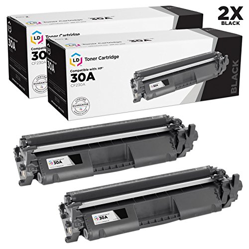 Product Cover LD Compatible Toner Cartridge Replacements for HP 30A CF230A (Black, 2-Pack)