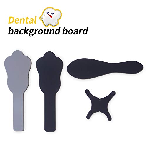 Product Cover LyncMed Dental Contrasters Intraoral Photographic Black Background Board, Autoclavable & Bendable Rubber Palette Latex-Free (Pack of 4)