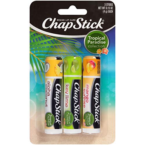 Product Cover Chapstick Tropical Paradise Collection Lip Care, 0.15 Ounce, 3 ct