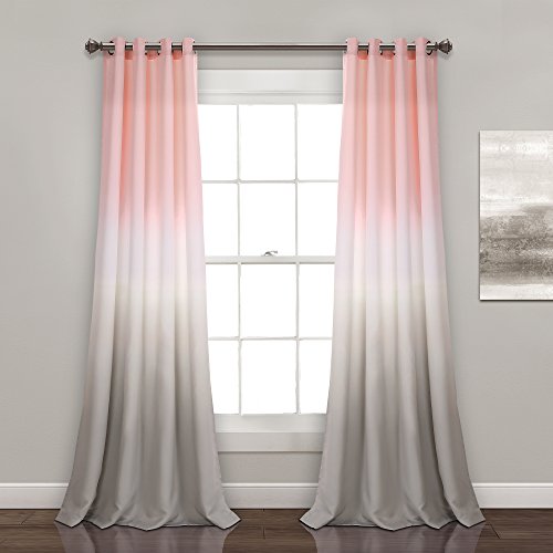 Product Cover Lush Decor Umber Fiesta Curtains Room Darkening Window Panel Set for Living, Dining, Bedroom (Pair), 84
