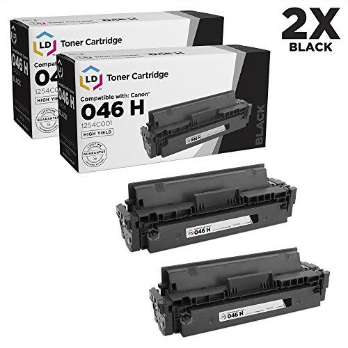 Product Cover LD Compatible Toner Cartridge Replacement for Canon 046H 1254C001 High Yield (Black, 2-Pack)
