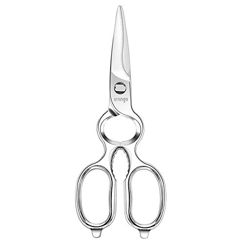 Product Cover LIVINGO Kitchen Forged Shears Heavy Duty Come Apart Ultra Sharp Multi-function Stainless Steel Scissors Bottle Opener, Nut Cracker 8.5 inch