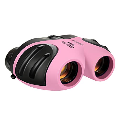 Product Cover Dreamingbox Gifts for 4 5 6 7 8 Year Old Girls, Compact Binocular for Kids Toys for 3-12 Year Old Girls Boys 2019 Christmas New Gifts for 3-12 Age Girls Boys Xmas Toys Stocking Fillers Pink TGUS009
