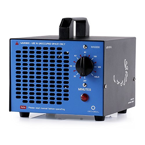 Product Cover Airthereal Airthereal MA5000 Commercial Generator 5000mg/h Ozone Machine Home Air Ionizers Sterilizer Deodorizer for Rooms, Smoke, Cars and Pets, Blue