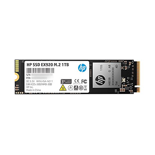 Product Cover HP EX920 M.2 1TB PCIe 3.1 X4 Nvme 3D TLC NAND Internal Solid State Drive (SSD) Max 3200 Mbps 2Yy47Aa#ABC