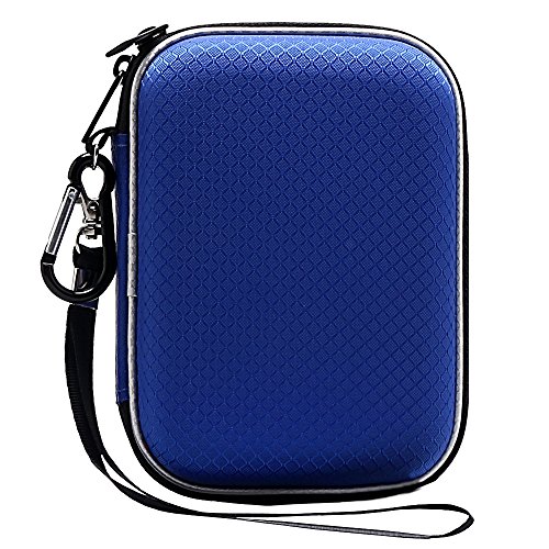 Product Cover Lacdo EVA Shockproof Carrying Case for Western Digital My Passport Studio Ultra Slim Essential WD Elements SE Portable External Hard Drive 1TB 2TB 3TB 4TB 5TB USB 3.0 Travel Storage, Large Size Blue