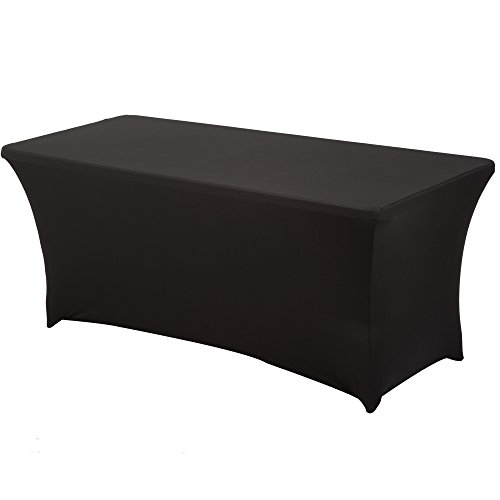 Product Cover HAORUI Rectangular Spandex Table Cover (4 ft. Black)