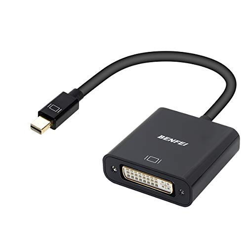 Product Cover Mini DisplayPort to DVI Adapter, Benfei Mini Display PortÂ£ÂšThunderbolt) to DVI Converter Male to Female Adapter Cable for ThinkPad SurfacePro PC