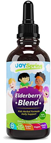 Product Cover Organic Elderberry Syrup for Kids - Best Natural Kids Cold Medicine, Pure Elderberry Blend for Sickness Relief, 3X Stronger Vegan & Sugar-Free Formula to Strengthen Immune System & Avoid Getting Sick