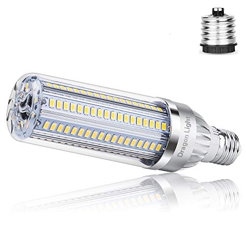 Product Cover 35W Super Bright Corn LED Light Bulbs (300 Watt Equivalent) - 6500K Daylight 3850Lumens - E26 with E39 Mogul Base Adapter for Large Area Commercial Ceiling Lights - Garage Warehouse Factory[2019 New]