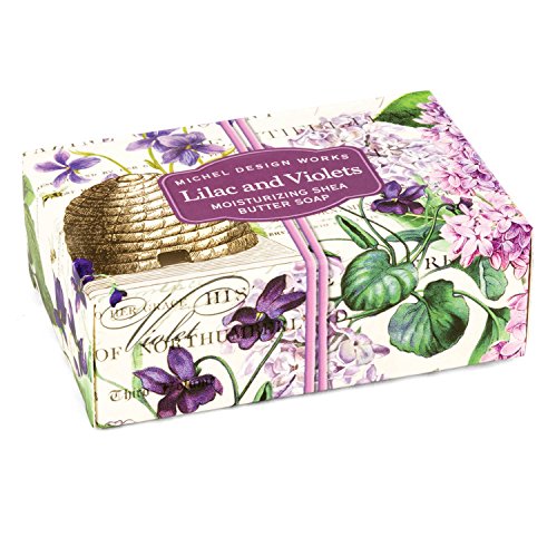 Product Cover Michel Design Works 4.5oz Boxed Single Shea Butter Soap, Lilac & Violets