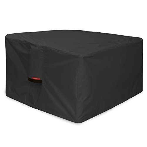 Product Cover Porch Shield Fire Pit Cover - Waterproof 600D Heavy Duty Square Patio Fire Pit Table Cover Black - 40 x 40 inch