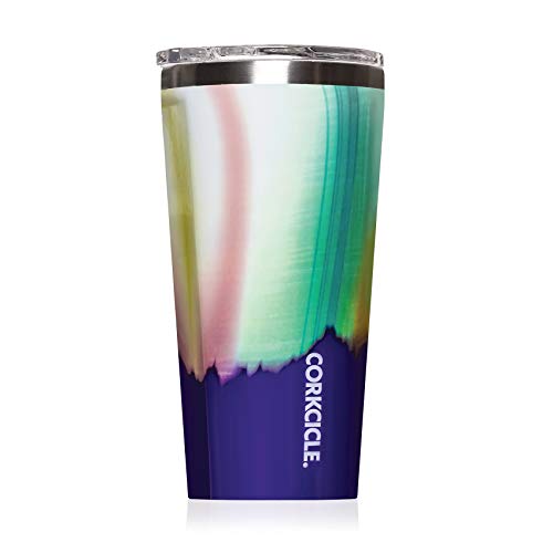 Product Cover Corkcicle Tumbler - Classic Collection - Triple Insulated Stainless Steel Travel Mug, Aurora, 16 oz