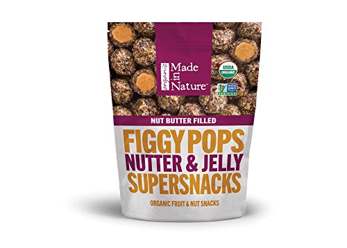 Product Cover MADE IN NATURE Organic Nutter & Jelly Figgy Pops, 3.8 OZ