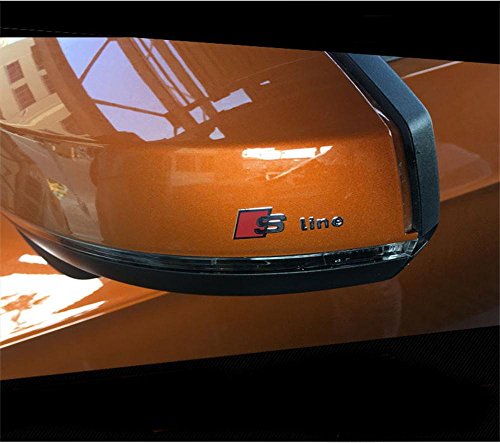 Product Cover AUTO-P 6 PCS Car Styling S Line Logo rearview mirror Windows Sticker For Audi Sline A4 B8 A3 A6 C5 C6 A3 A5 Q5 Q7 Q3 TT A1 Armrest