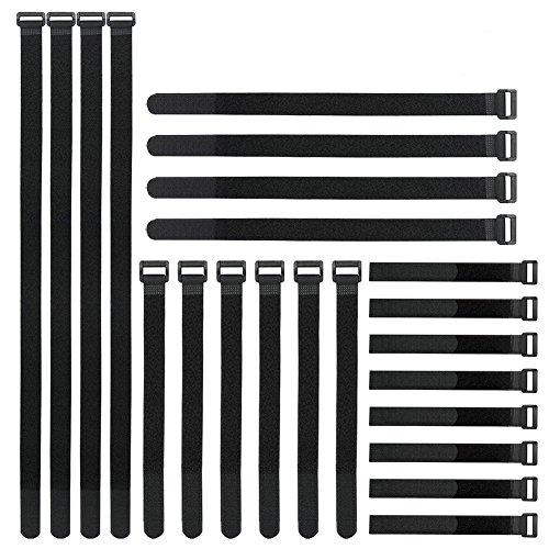 Product Cover Reusable Fastening Cable Straps and Cable Ties Set 24 Pack(8