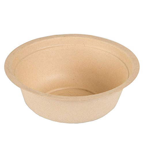 Product Cover 50 Disposable Biodegradable Bowls - 12oz Compostable & Microwavable Wheat Straw, Tree Free Bowls, Bulk Set