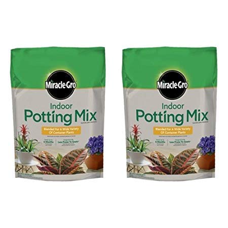 Product Cover Miracle-Gro Indoor Potting Mix 72776430 6 Quart (2 Pack)