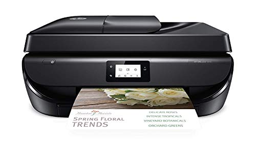 Product Cover HP OfficeJet 5255 Wireless All-in-One Printer, HP Instant Ink & Amazon Dash Replenishment Ready (M2U75A), Black