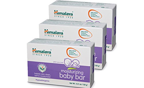 Product Cover Himalaya Moisturizing Baby Bar with Olive Oil and Almond Oil (3 Pack)