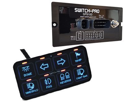 Product Cover Switch Pros SP-9100 8-Switch Panel Power System With Concealed Mounting Hardware