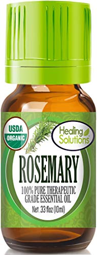 Product Cover Organic Rosemary Essential Oil (100% Pure - USDA Certified Organic) Best Therapeutic Grade Essential Oil - 10ml