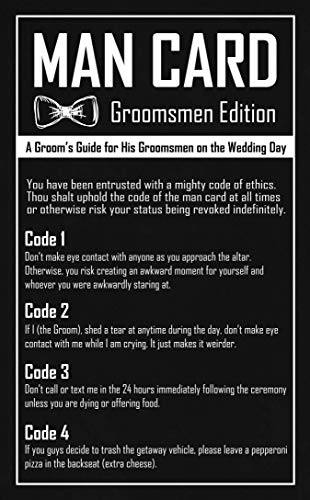 Product Cover Groomsmen Gifts - The Man Card - Groomsmen Proposal or Groomsman Gifts for Wedding Day (6 Pack)