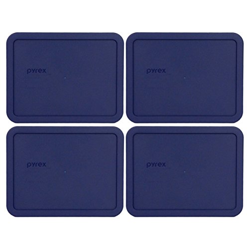 Product Cover Pyrex 7211-PC 6 Cup Blue Rectangle Plastic Lid - 4 Pack