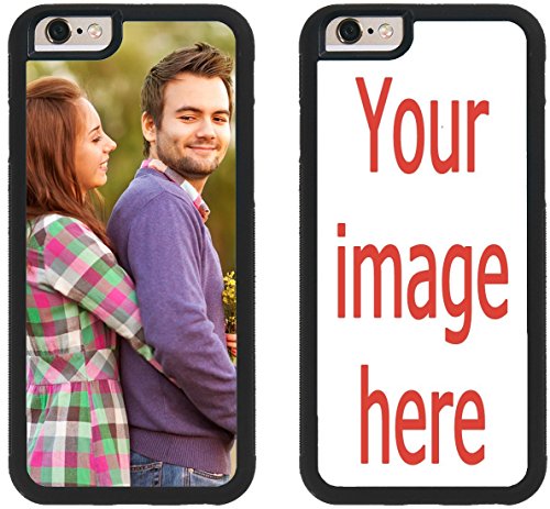 Product Cover iZERCASE Custom iPhone 7 Cases iPhone Cover [Personalized Custom Picture CASE] Make Your Own Phone Case (Black, iPhone 7)