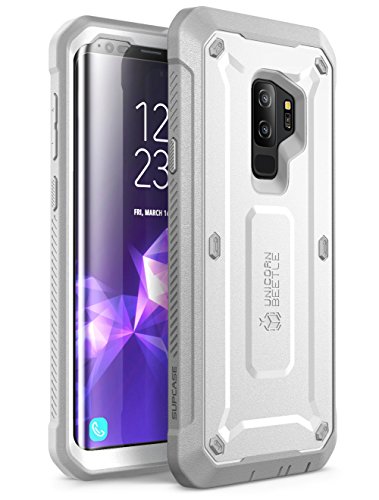 Product Cover SUPCASE Unicorn Beetle Pro Series Case Designed for Samsung Galaxy S9+ Plus, with Built-In Screen Protector Full-body Rugged Holster Case for Galaxy S9+ Plus (2018 Release) (White)