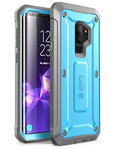 Product Cover SUPCASE Unicorn Beetle Pro Series Case Designed for Samsung Galaxy S9+ Plus, with Built-In Screen Protector Full-body Rugged Holster Case for Galaxy S9+ Plus (2018 Release) (Blue)