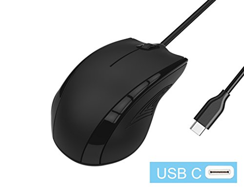 Product Cover USB C Mouse, INNOMAX USB C Wired Mouse, Compatible with New MacBook Pro 2016/2017/2018, MacBook Air 2018, MacBook 13