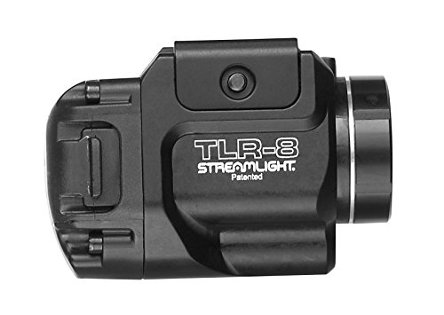 Product Cover Streamlight 69410 TLR-8 500 Lumen Weapon Mounted Tactical Flashlight W/Red Laser, Black