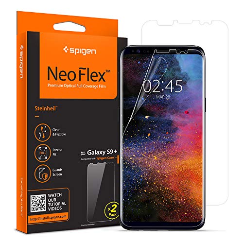Product Cover Spigen NeoFlex Screen Protector Designed for Samsung Galaxy S9 Plus (2018 Release) (2 Pack)