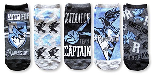 Product Cover Harry Potter Ravenclaw Quidditch Juniors/Womens 5 Pack Ankle Socks Size 4-10