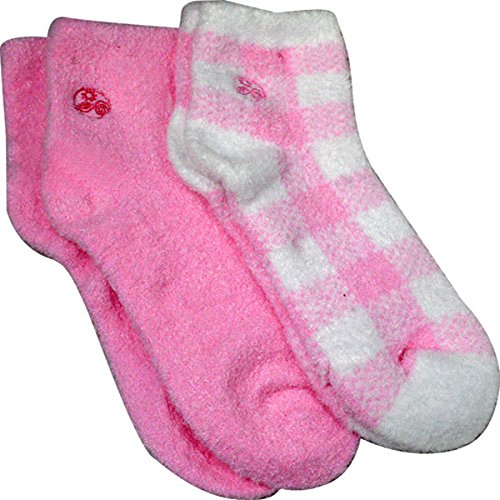 Product Cover Aloe Moisture Socks by Earth Therapeutics, 2 Pack: Pink Plaid, Infused with Natural Aloe Vera & Vitamin E