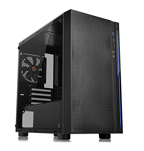 Product Cover Thermaltake Versa H18 Tempered Glass Black SPCC Micro ATX Gaming Computer Case CA-1J4-00S1WN-01