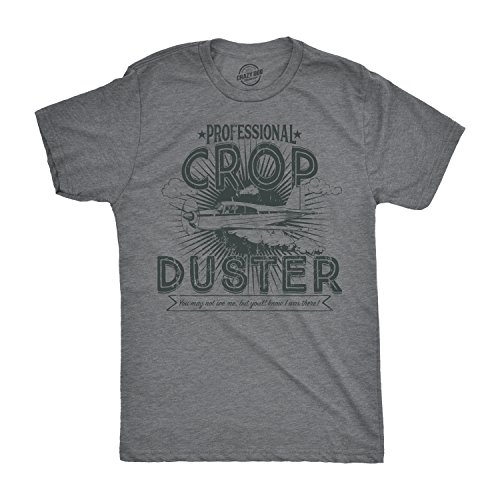 Product Cover Mens Professional Crop Duster Tshirt Funny Farting Tee for Guys