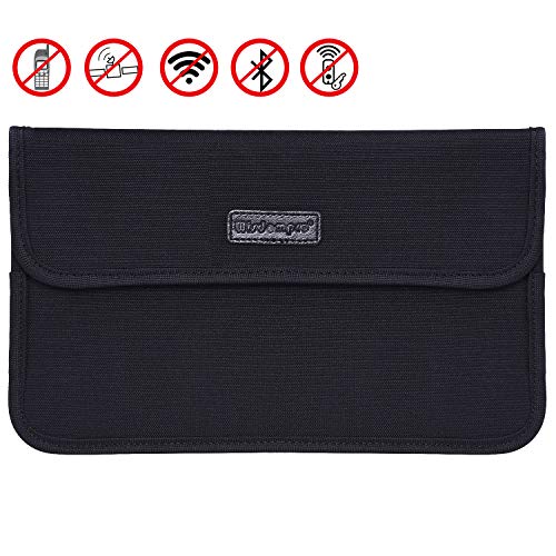 Product Cover Faraday Bag, Wisdompro RFID Signal Blocking Bag Shielding Pouch Case for Cell Phone Privacy Protection and Car Key FOB 9.5 x 5.5 inches