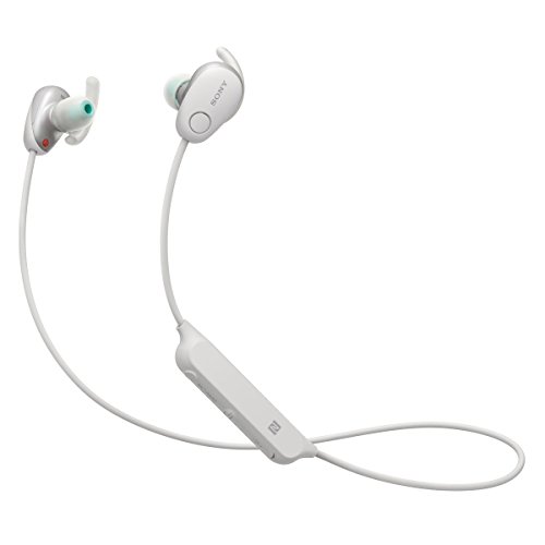 Product Cover Sony SP600N Wireless Noise Canceling Sports In-Ear Headphones, White (WI-SP600N/W)