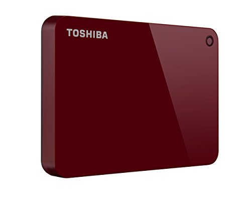 Product Cover Toshiba Canvio Advance 1TB Portable External Hard Drive USB 3.0, Red (HDTC910XR3AA)