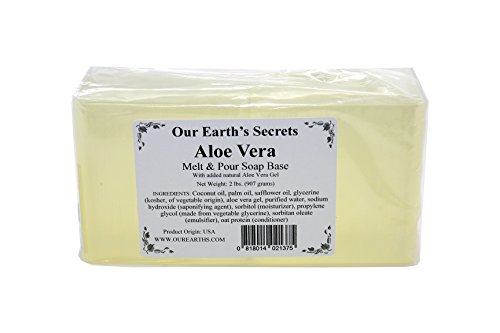 Product Cover Our Earth's Secrets - 2 Lbs Melt and Pour Soap Base - Aloe Vera